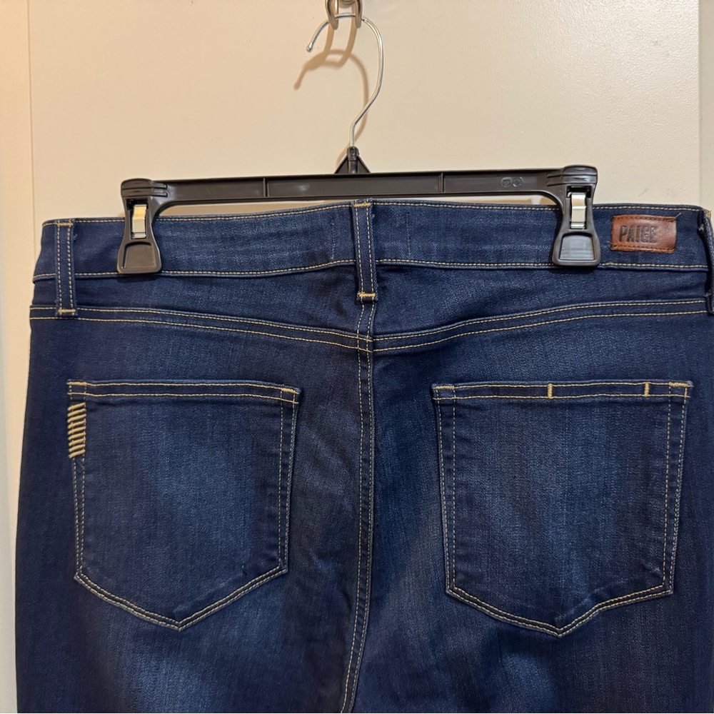 PAIGE Women's Indigo Skinny Straight Leg Jeans
